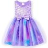 imageVIKITA Girls Dresses Summer Ocean Party Blue Tutu Dress for 212 Years KidsPurple