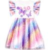 imageVIKITA Girls Dresses Summer Party Pink Tutu Dress for 212 Years KidsWhite