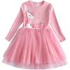 imageVIKITA Girls Dresses for Winter Long Sleeve Toddler Girls Clothes Party Tulle Dresses for Girls 312 YearsLh4579