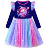 imageVIKITA Toddler Girls Dresses Winter Long Sleeve Tutu Party Dress for Girl 212 Years Xmas GiftAlh4823