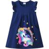 imageVIKITA Toddler Girls Summer Cotton Dress Sleeveless Swing Midi Casual Sundress for 310 YBluesh8202