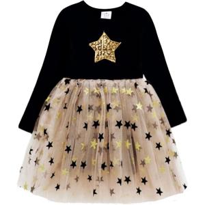 imageVIKITA Girls Dresses for Winter Long Sleeve Toddler Girls Clothes Party Tulle Dresses for Girls 312 YearsLh4880