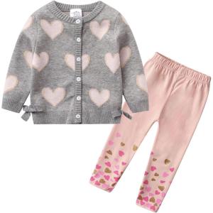 imageVIKITA Toddler Girl Sweatshirt Clothing Sets Baby Girls Winter 2pcs Set 3T SW3003F5592
