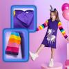 imageVIKITA Girls Dresses Pink Winter Clothes Sparkling Long Sleeve Hoodie for Little Kids 212 Years Valentines Day GiftsBluey Purple