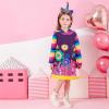 imageVIKITA Girls Hooded Dress Winter Long Sleeve Cotton Casual Hood Pocket Sweatshirt DressLH7665 5T