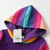 imageVIKITA Girls Hooded Dress Winter Long Sleeve Cotton Casual Hood Pocket Sweatshirt DressLH7665 5T