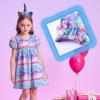 imageVIKITA Summer Girls Dresses Short Sleeve Casual Toddler Girl Clothes Schoold Outfits for KidsBsh5819