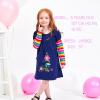imageVIKITA Toddler Girl Cute Loose Long Sleeve Dress Baby Girls Winter Casual Dresses 18 Years LH5802 3T