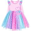 imageVIKITA Girls Dresses Winter Party Tutu Dress for 212 Years KidsPinky Blue
