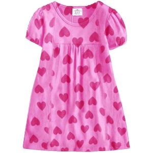 imageVIKITA Summer Girls Dresses Short Sleeve Casual Toddler Girl Clothes Schoold Outfits for KidsBsh5820