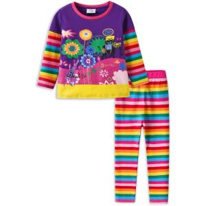 imageVIKITA girls clothes toddler outfits  little kids shirts ampamp leggings winter fashion clothing sets cute birthday giftsMulticolor Purple