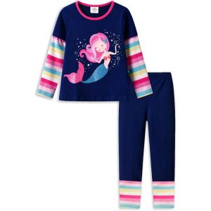 imageVIKITA girls clothes toddler outfits  little kids shirts ampamp leggings winter fashion clothing sets cute birthday giftsNavy