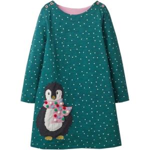 imageVIKITA Toddler Girls Dresses Winter Girl Clothes Long Sleeve Navy Dress Xmas Gift for Kids 28 Years JM7735 3T