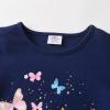 imageVIKITA Girls Long Sleeve TShirts Winter Tops for Kids 312 Years Cotton Casual Print ShirtsBlue