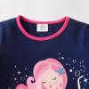 imageVIKITA Girls Long Sleeve TShirts Winter Tops for Kids 312 Years Cotton Casual Print ShirtsBlue Pink