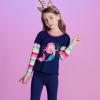 imageVIKITA Girls Long Sleeve TShirts Winter Tops for Kids 312 Years Cotton Casual Print ShirtsBlue Pink