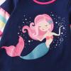 imageVIKITA Girls Long Sleeve TShirts Winter Tops for Kids 312 Years Cotton Casual Print ShirtsBlue Pink