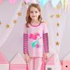 imageVIKITA Girls Long Sleeve TShirts Winter Tops for Kids 312 Years Cotton Casual Print ShirtsPink