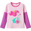 imageVIKITA Girls Long Sleeve TShirts Winter Tops for Kids 312 Years Cotton Casual Print ShirtsPink