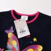 imageVIKITA Girls Long Sleeve Tees Layered Tulle Cotton Crewneck Sweatshirt Happy Horse Embroidery for Little Kids Fall WinterBluel7112