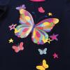 imageVIKITA Girls Long Sleeve Tees Layered Tulle Cotton Crewneck Sweatshirt Happy Horse Embroidery for Little Kids Fall WinterBluel7112