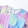 imageVIKITA Girls Rainbow Mermaid Tutu Dress Long Sleeve Sparkling Scales Party Tulle Princess Dresses for 310 YearsGreen