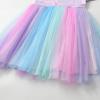 imageVIKITA Girls Rainbow Mermaid Tutu Dress Long Sleeve Sparkling Scales Party Tulle Princess Dresses for 310 YearsPink Blue