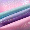 imageVIKITA Girls Soft Stretchy Leggings Sparkly Active Workout Pants for Toddler Kids Colorful Pattern Ages 212Light Blue Pink