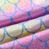 imageVIKITA Girls Soft Stretchy Leggings Sparkly Active Workout Pants for Toddler Kids Colorful Pattern Ages 212Pastel Green