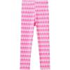imageVIKITA Girls Soft Stretchy Leggings Sparkly Active Workout Pants for Toddler Kids Colorful Pattern Ages 212Pink