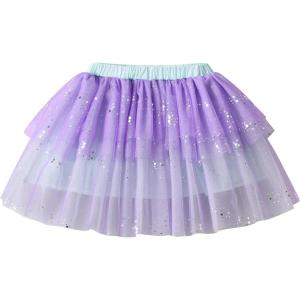 imageVIKITA Girls Layered Tutu Skirt Party Tulle Skirts Princess Dress Birthday OutfitPurplesk274
