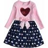 imageVIKITA Girls Dresses Pink Winter Clothes Sparkling Long Sleeve Outfits for Little Kids 212 YearsAlh5740