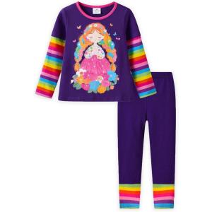 imageVIKITA girls clothes toddler outfits  little kids shirts ampamp leggings winter fashion clothing sets cute birthday giftsRosy Purple