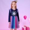 imageVIKITA Girls Dresses Winter Long Sleeve Party Birthday Tulle Dresses for 312 YearsBlue
