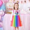 imageVIKITA Girls Dresses Winter Long Sleeve Party Birthday Tulle Dresses for 312 YearsWhite