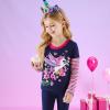 imageVIKITA Girls Long Sleeve TShirts Winter Tops for Kids 312 Years Cotton Casual Print ShirtsBlue Purple