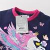 imageVIKITA Girls Long Sleeve TShirts Winter Tops for Kids 312 Years Cotton Casual Print ShirtsBlue Purple