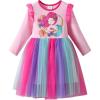 imageVIKITA Girls Dresses Winter Long Sleeve Party Birthday Tulle Dresses for 312 YearsPink