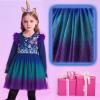 imageVIKITA Girls Dresses Winter Party Tutu Dress for 212 Years KidsGreen Blue