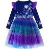 imageVIKITA Girls Dresses Winter Party Tutu Dress for 212 Years KidsGreen Blue