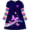 imageVIKITA Girls Winter Dresses  Long Sleeve Toddler Clothes for Party and Casual Occasions 312 YearsBlue