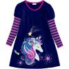 imageVIKITA Girls Winter Dresses  Long Sleeve Toddler Clothes for Party and Casual Occasions 312 YearsBlue Pink
