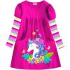 imageVIKITA Girls Winter Dresses  Long Sleeve Toddler Clothes for Party and Casual Occasions 312 YearsPink