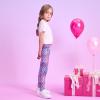 imageVIKITA Girls Stretch Leggings Shiny Scales Printed Tight Pants Fancy Colored for Birthday Party Halloween 212 YearsNew Purple Mermaidf5308