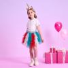 imageVIKITA Girls Layered Tutu Skirt Party Tulle Skirts Princess Dress Birthday OutfitXmaxsk281