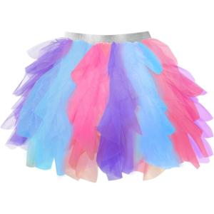 imageVIKITA Girls Layered Tutu Skirt Party Tulle Skirts Princess Dress Birthday OutfitBluesk283