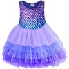 imageVIKITA Toddler Girls Dresses Summer Sleeveless Polyester Tutu Dresses for Girls 312 YearsAsh4599