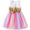 imageVIKITA Toddler Girls Dresses Summer Sleeveless Polyester Tutu Dresses for Girls 312 YearsAsh4868