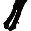 image:imageVIKITA Girls Ribbed Tights with Bow  Soft Daily Knitted LeggingsBlack