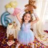 image:imageVIKITA Girls Sleeveless Princess Tutu Dress for Summer Parties amp Special Occasions for Kids 312 YearsBlue